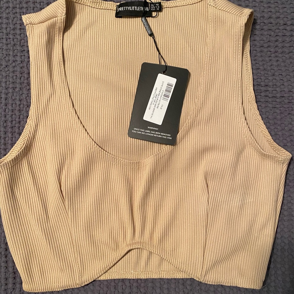 Tan crop top